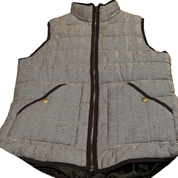 A New Day Herringbone Puffer Vest - Size Medium - Picture 1 of 6